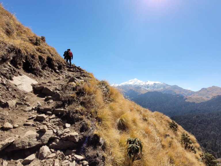 Taali Dhar. This section is narrow trail and little bit tricky. Need to be careful here.