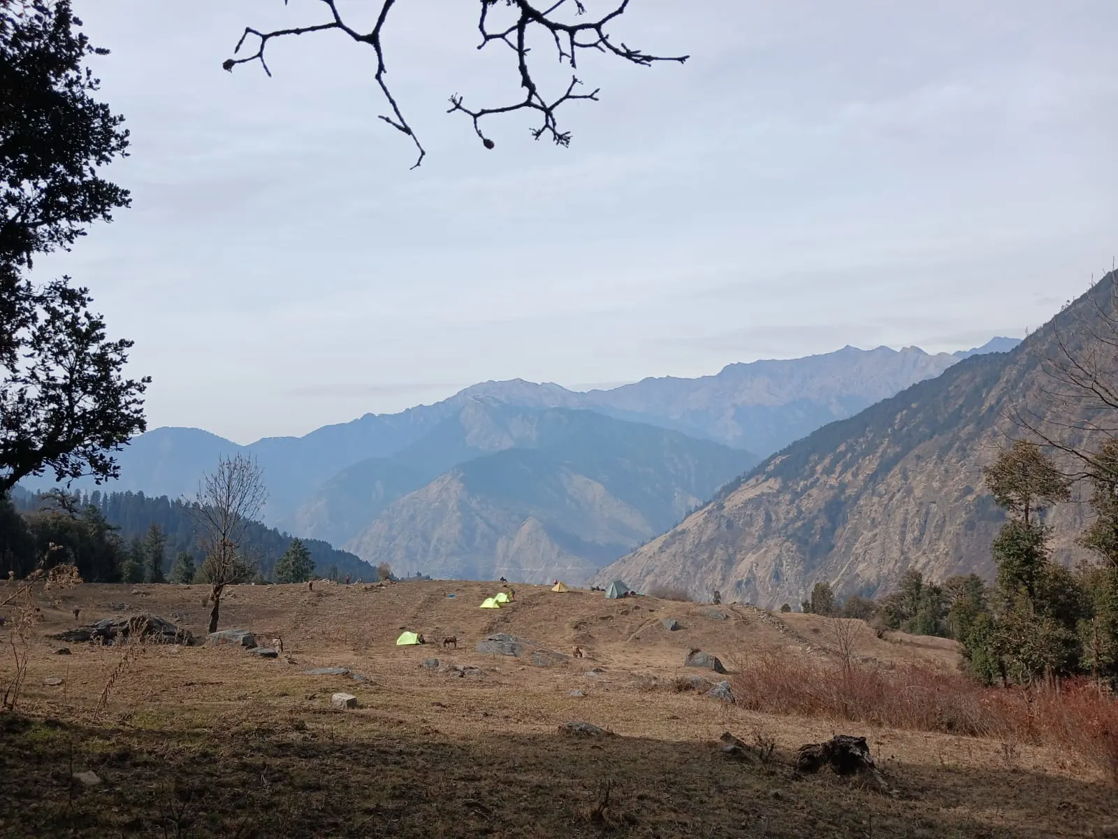 Gulabi Kantha Campsite without snow