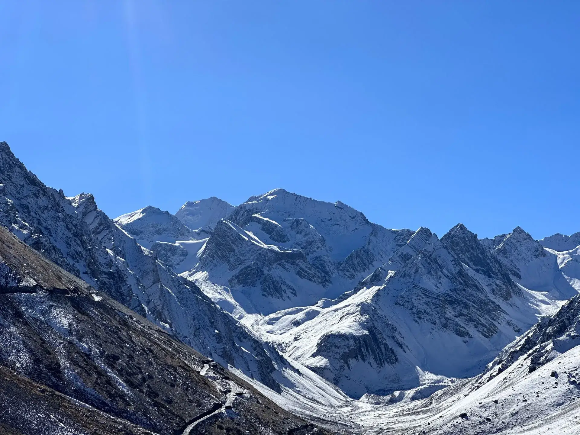 Om Parvat View from Nabidhang