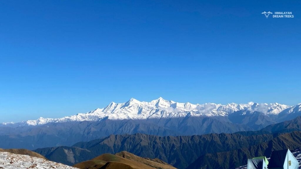 View from Dharamshala Campsite, Sahastra Tal