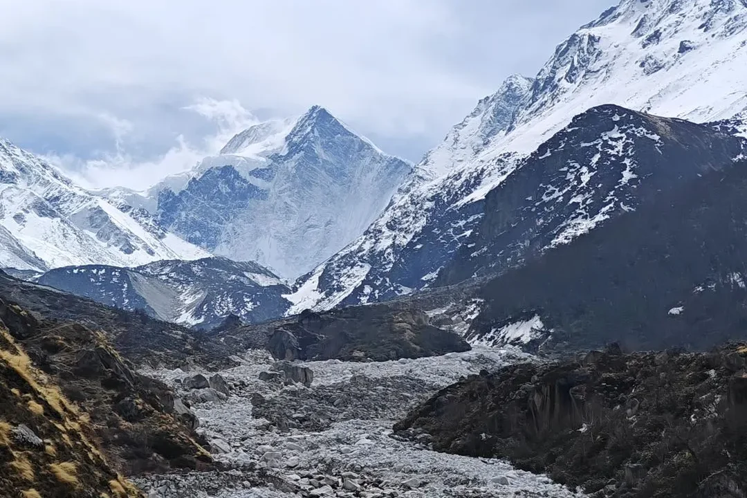 View of Bagni Glacier