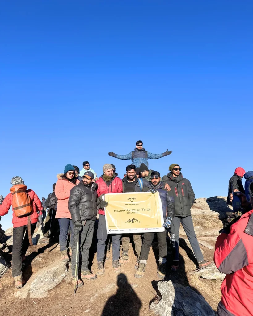 a successful summit climb of kedarkantha trek