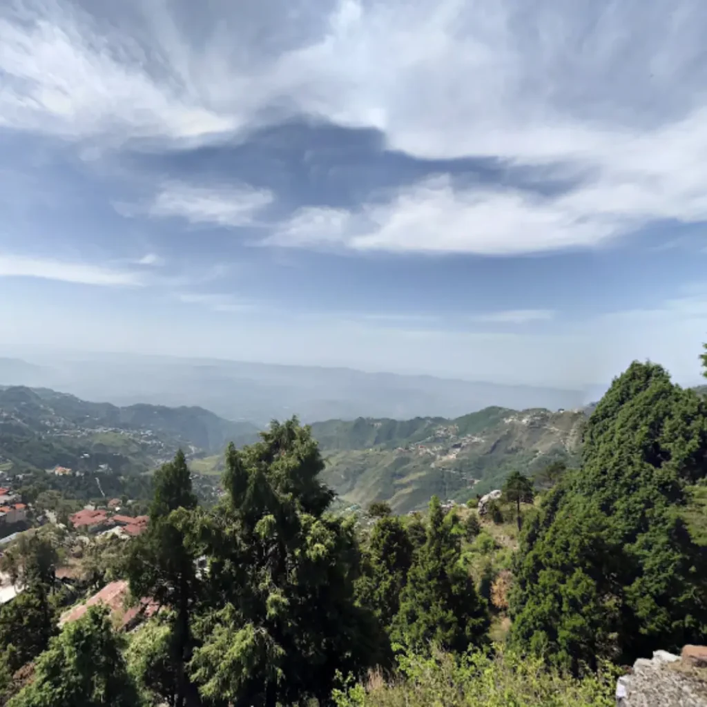 Views from Gunhill, in Mussoorie which is one of the best Hill Stations in Uttarakhand