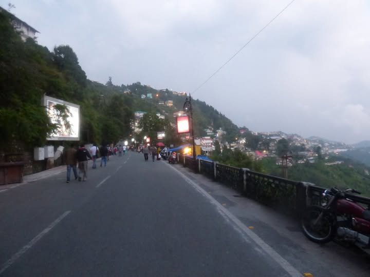 Mall Road in Mussoorie