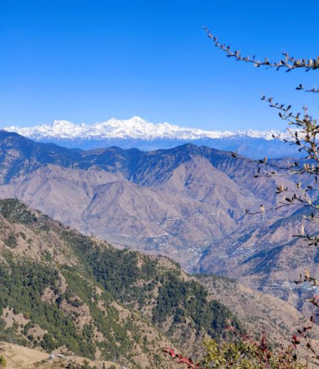 View of Mt Bandarpunch & Swargarohini from Adventure Park, Dhanaulti