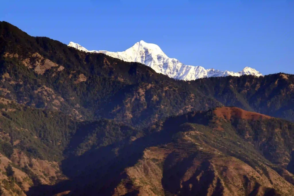 View of Mt Bandarpunch from Gun Hill in Mussoorie