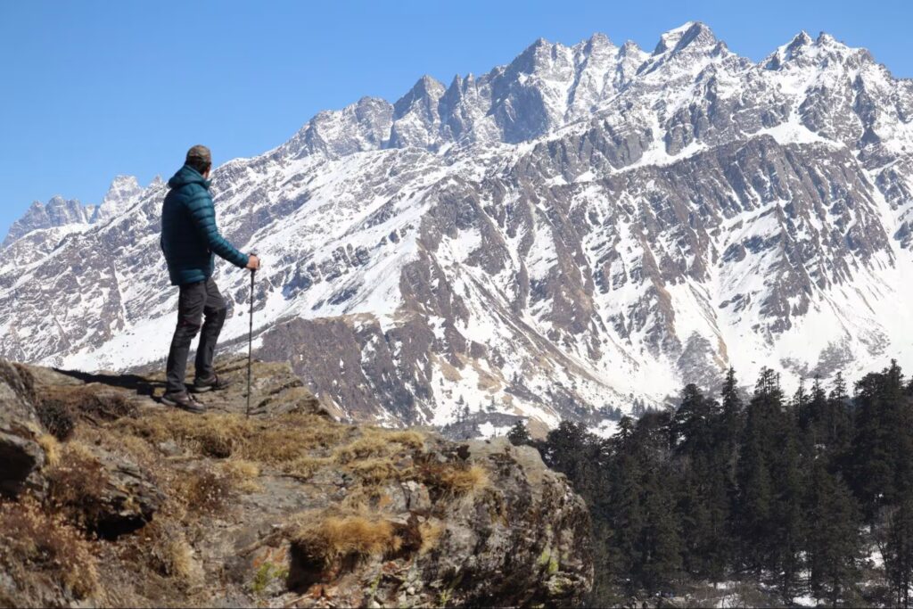Trekker enjoying the view