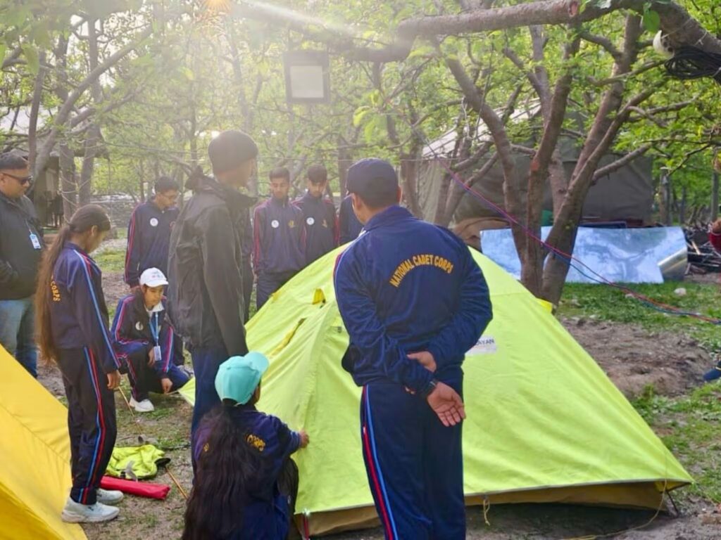 Tent Pitching Lesson