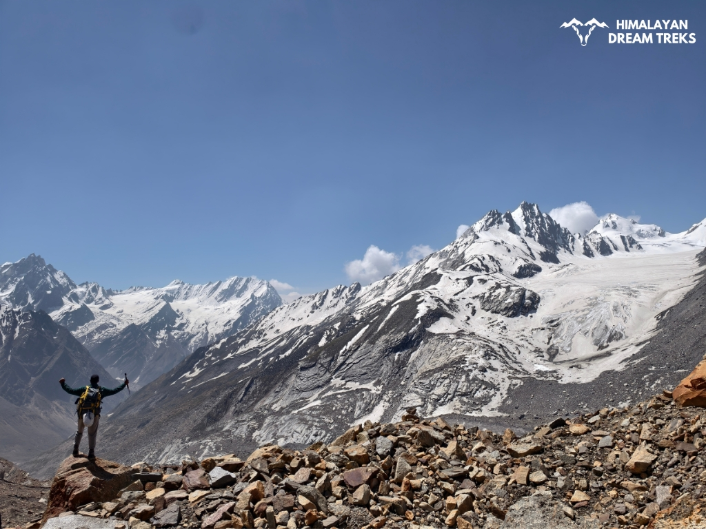 A view back to Auden Col