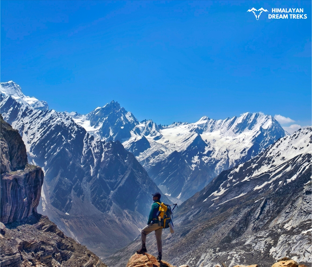 Amazing Garhwal Mountain range during Auden Col Trek