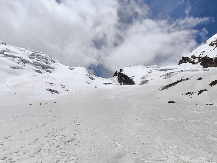Close to the Auden's Col