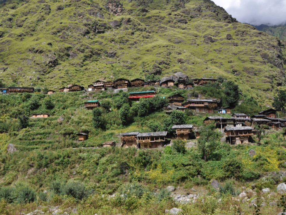 Har ki Dun Valley in Summer, Gangad Village