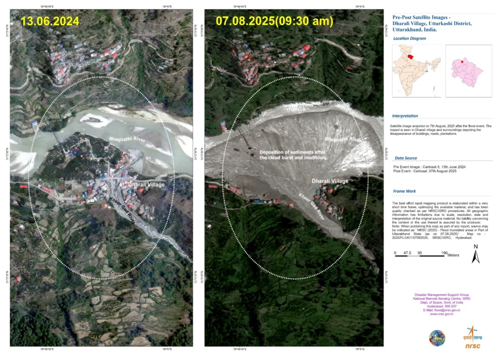 ISRO Dharali Image