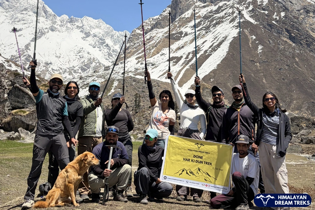 har ki dun trek completion celebration
