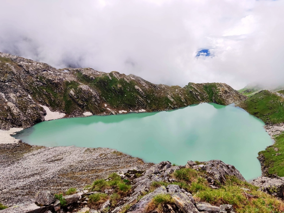 Kagbhusandi Tal, a high altitude lake in Uttarakhand