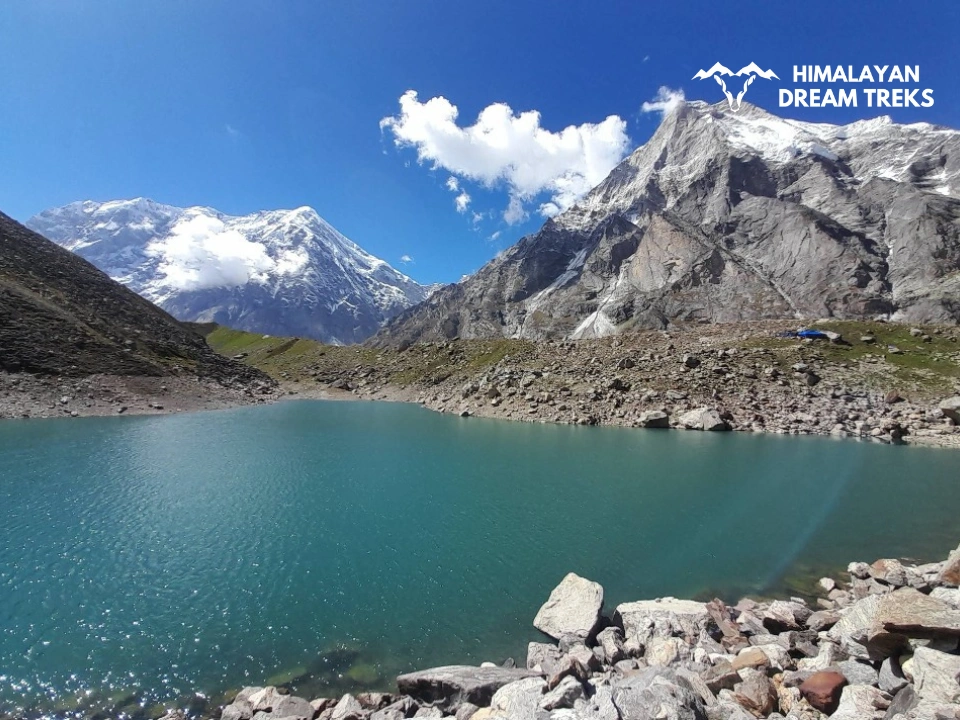 Satopanth Lake under a clear sky