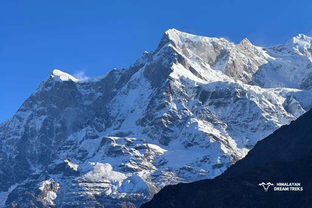 View of Chaukhamba from Budha Madhmaheswar