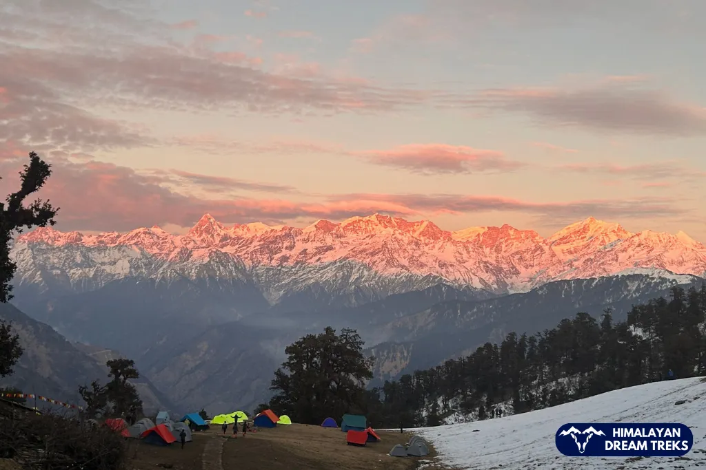 View from Gui Lake of Dayara Bugyal trek