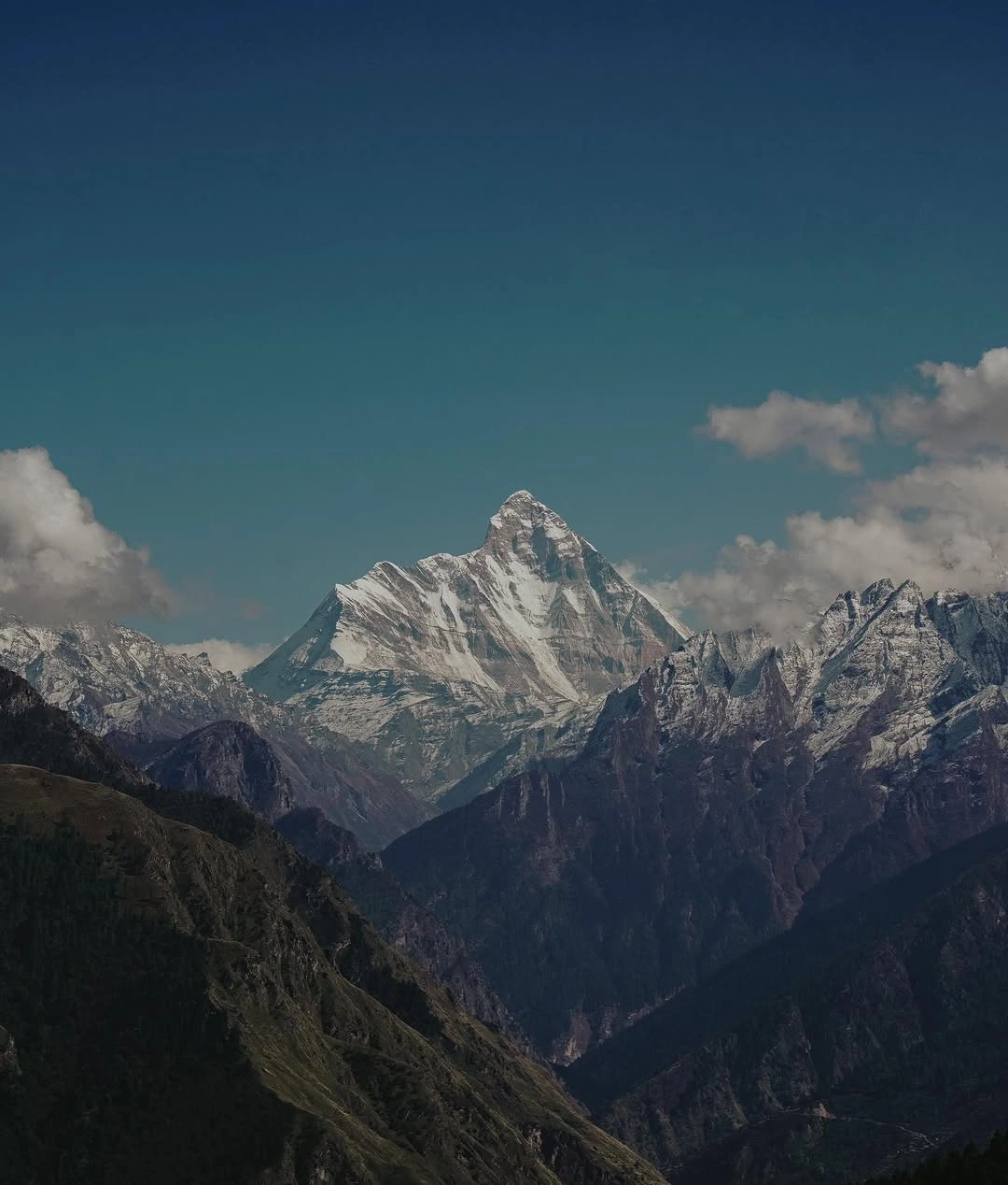 Nanda Devi as seen from Auli