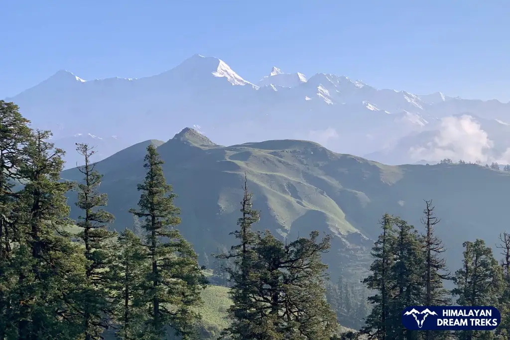 View of Bandarpunch in summer