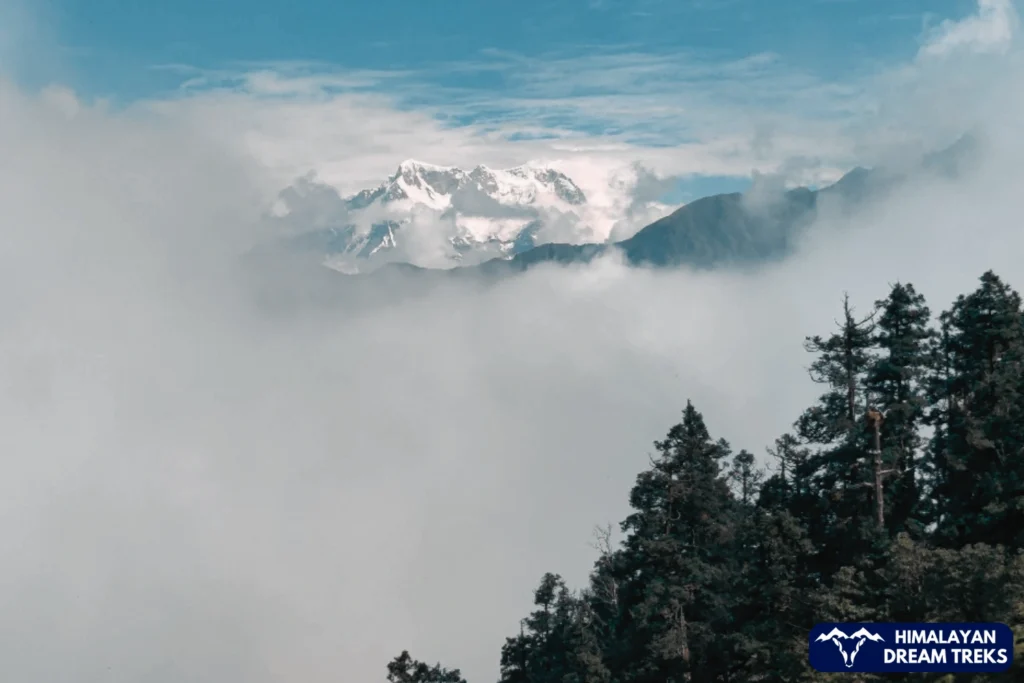 Majestic View of Chaukhamba in early summer