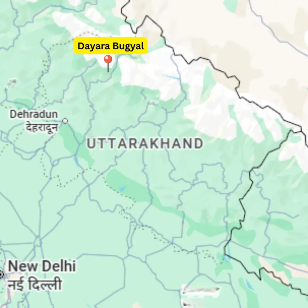 Dayara Bugyal Location on the Uttarakhand Map