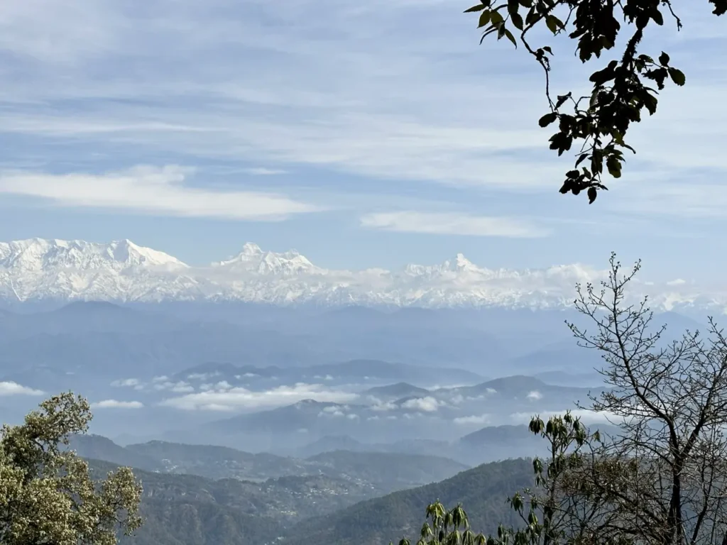 Himalayan range from Binsar