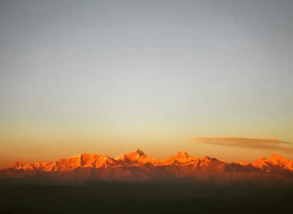 Sunset Visible from Khait Parvat
