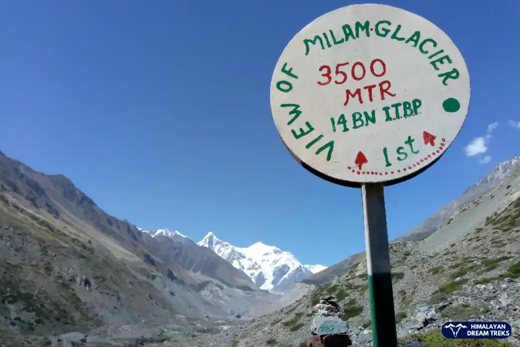Milam Glacier in Uttarakhand