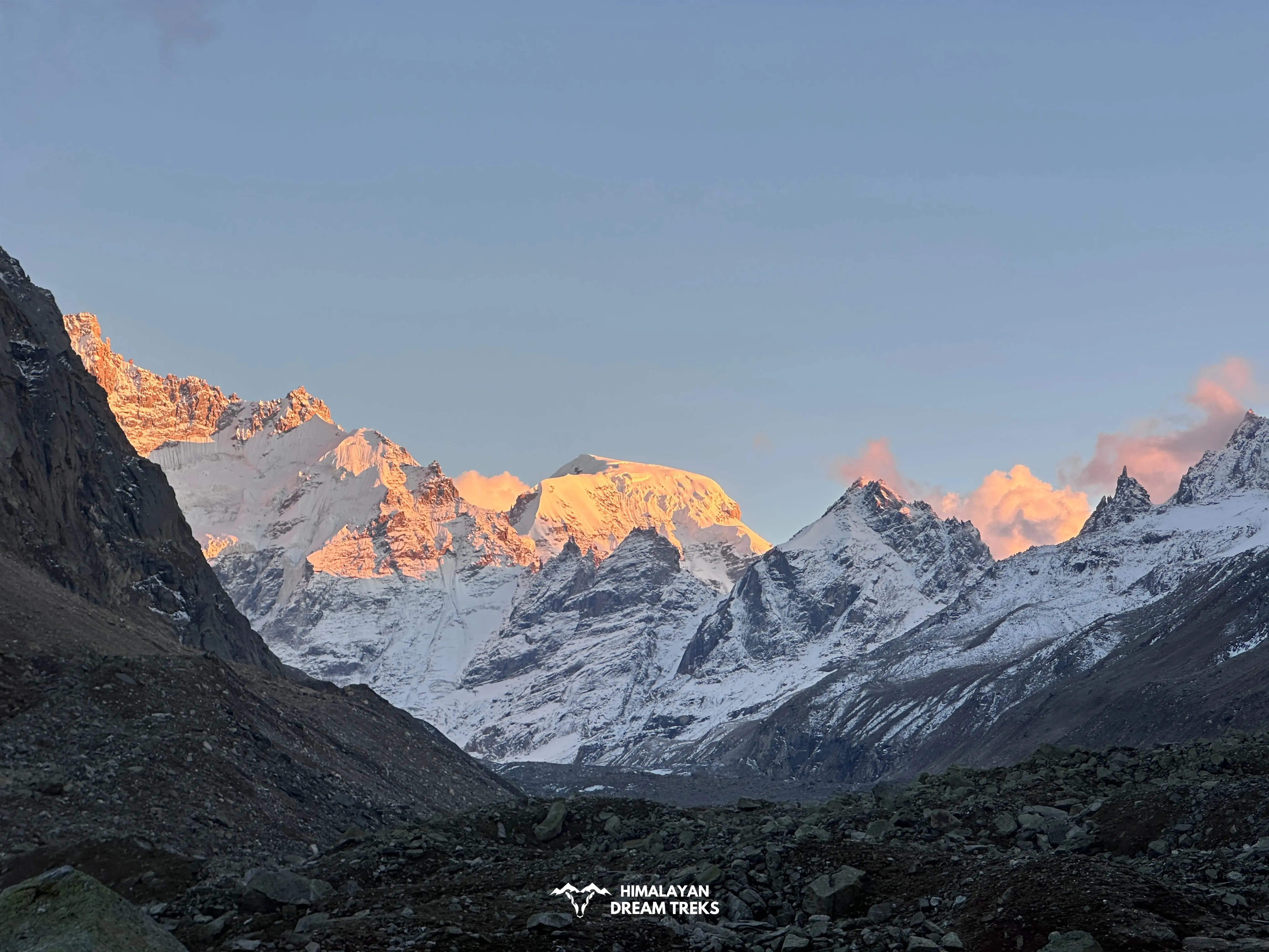 Deo Tibba as seen from Hampta Trail