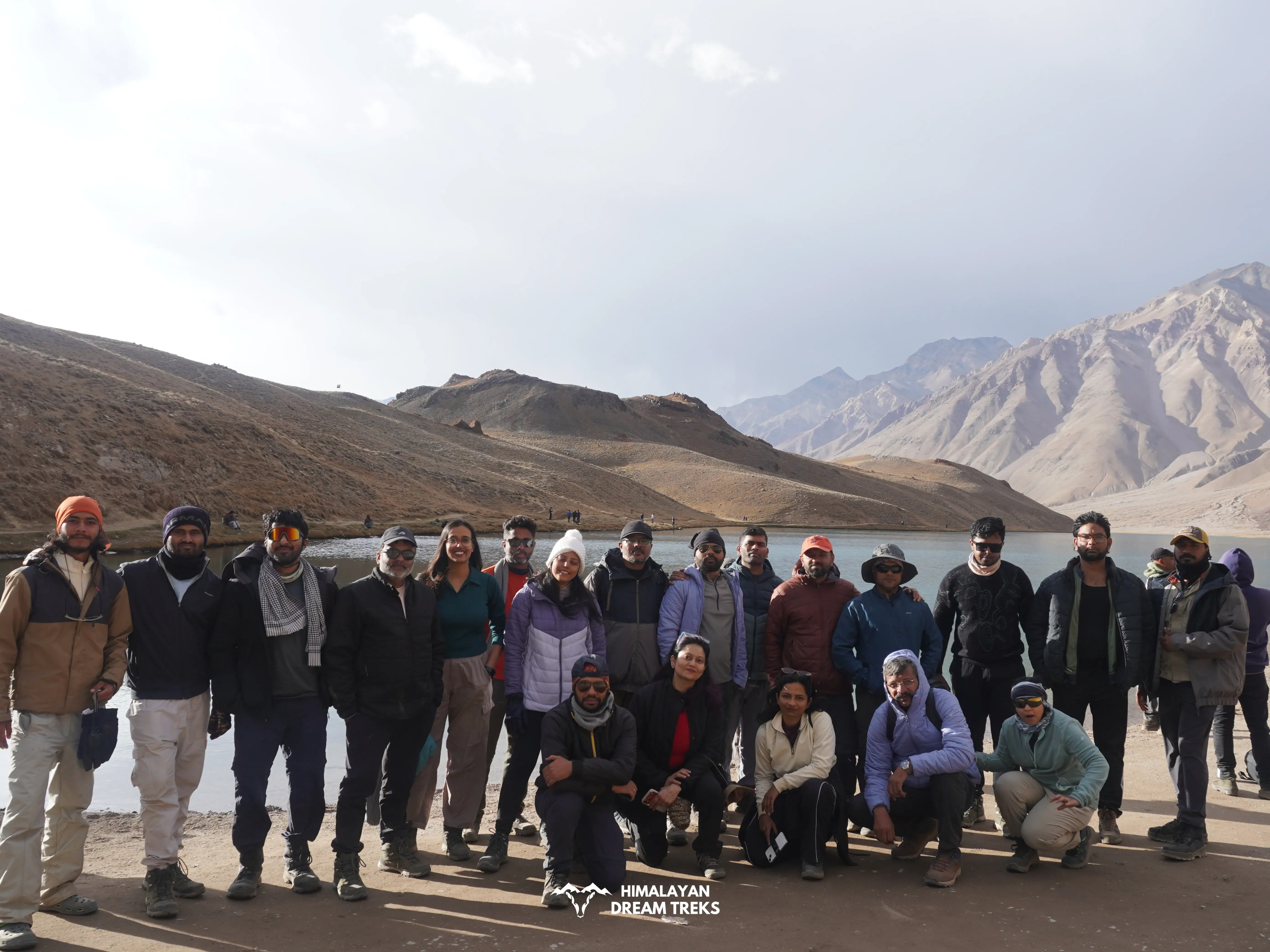 Group at Chandratal