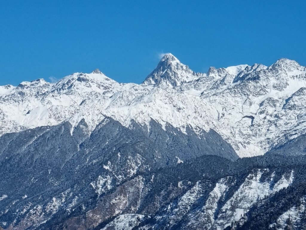 View of Mount Srikanth as seen from Dayara Bugyal. Photo by Veeru Rana